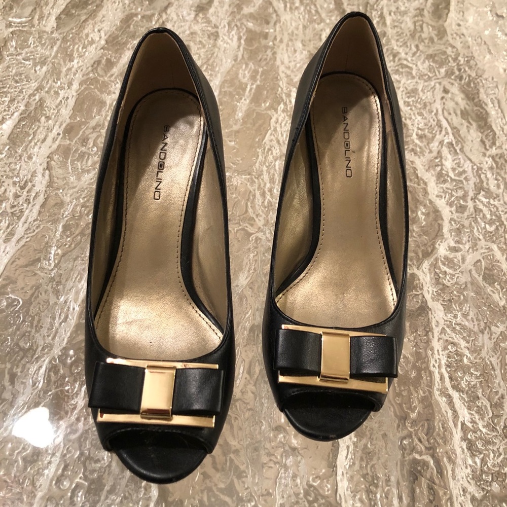 Bandolino Black Wedges Shoes